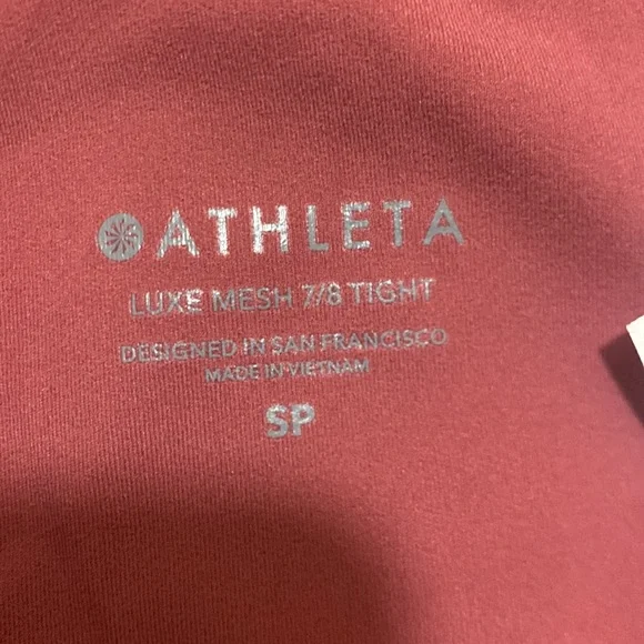 Athleta Luxe Mesh 7/8 Tight Leggings #340N - Picture 4 of 5